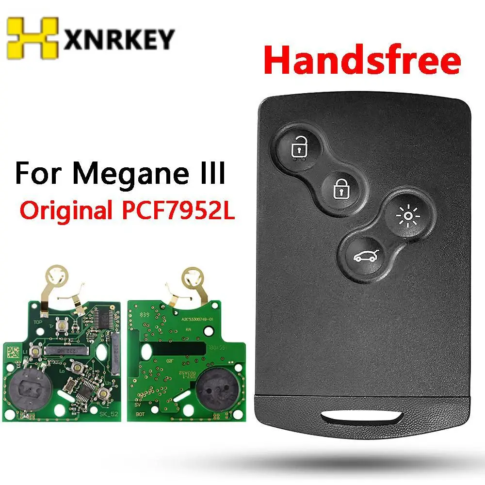 

XNRKEY умный дистанционный ключ для Renault Megane III Scenic 2009 - 2014 433 МГц PCF7952/PCF7941Chip с лезвием