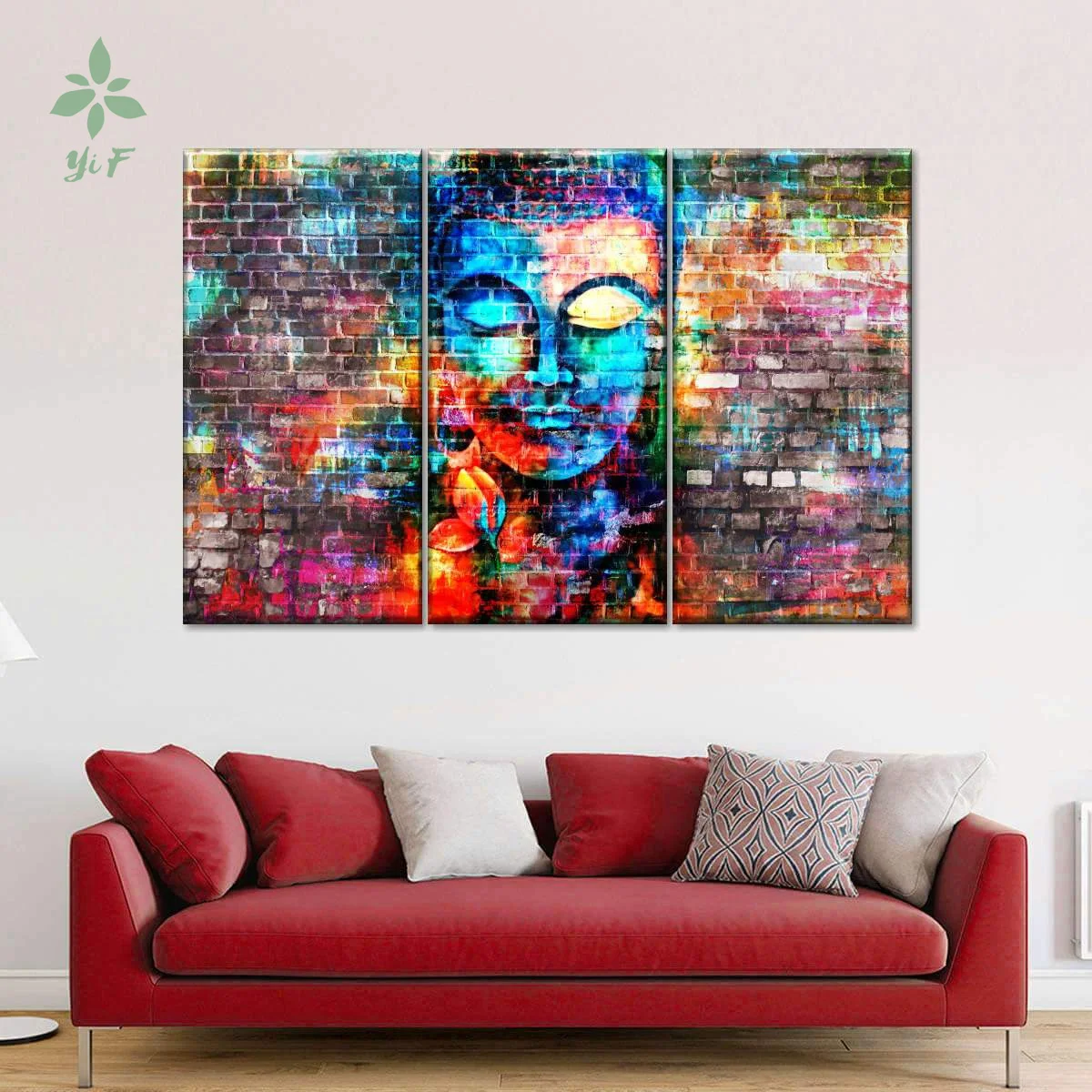 

Buddha Painting 3 Piece Canvas Home Decoration Oil Painting