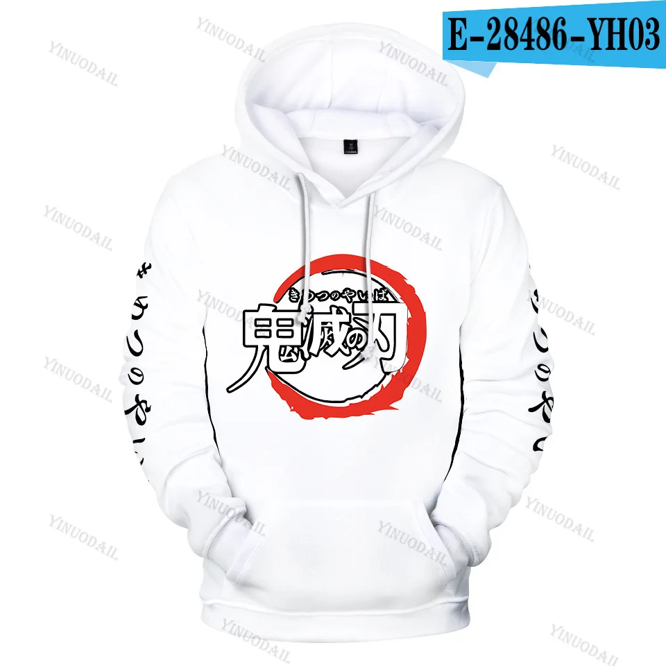 

3D Demon Slayer Sweatshirts Men Tanjiro Kamado Costume Hoodies Demon Slayer Kimetsu No Yaiba Sudadera Long Sleeve Sweatshirts