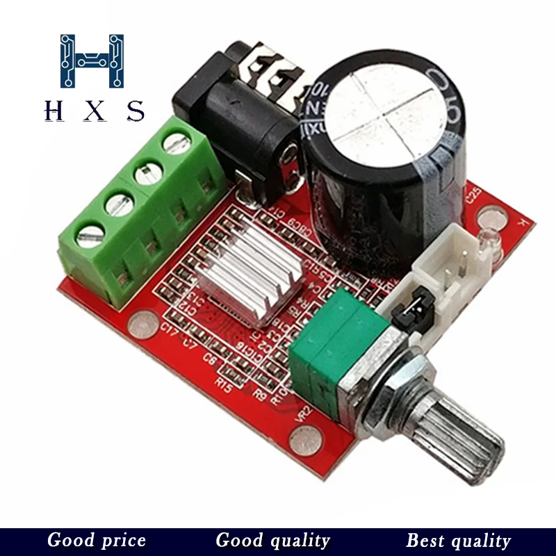 

10pcs/lot 12V Mini Hi-Fi PAM8610 Audio Stereo Amplifier Board 2X10W Dual Channel D Class Module