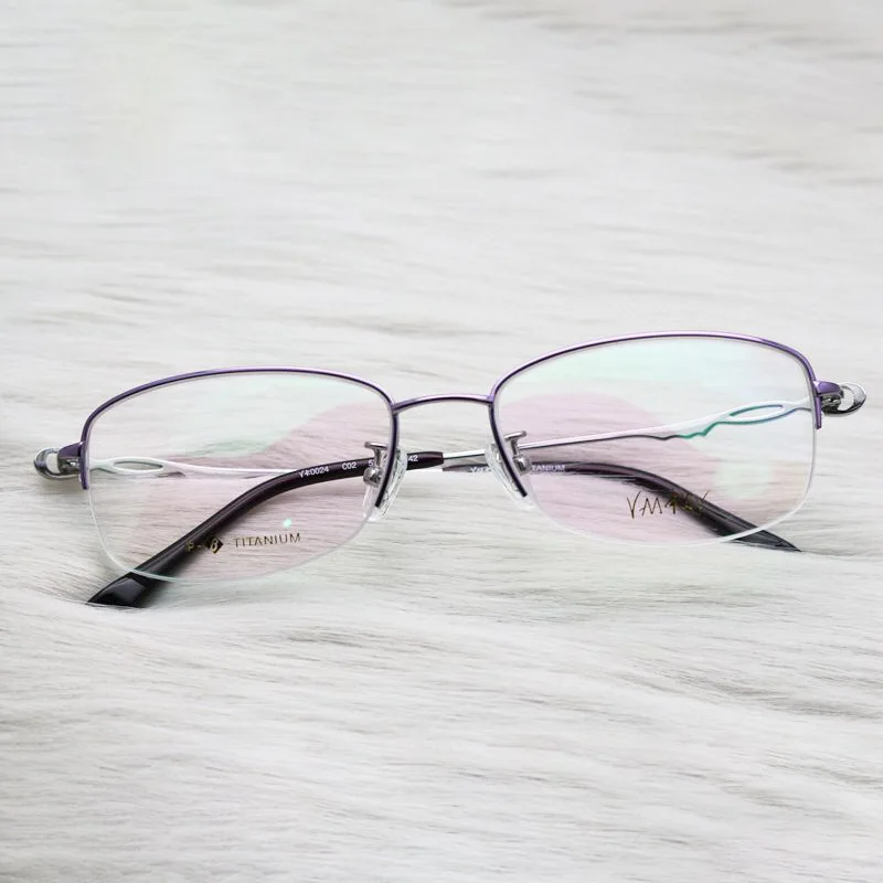 

Rhinestones Titanium Eyeglasses Frame Fashion Designer Iced Out Women Frames Fill Prescription Eye Glasses Mens Accessories