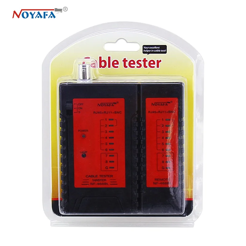 Тестер сетевого кабеля тестер RJ45 RJ11 BNC трекер Ethernet NF_468BL|rj45 socket|rj11 rj45 couplerrj45 rj11 tester |