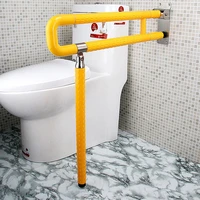 folding toilet safety assist frame bars handrail handles grab handicap bars secure hand for disability white