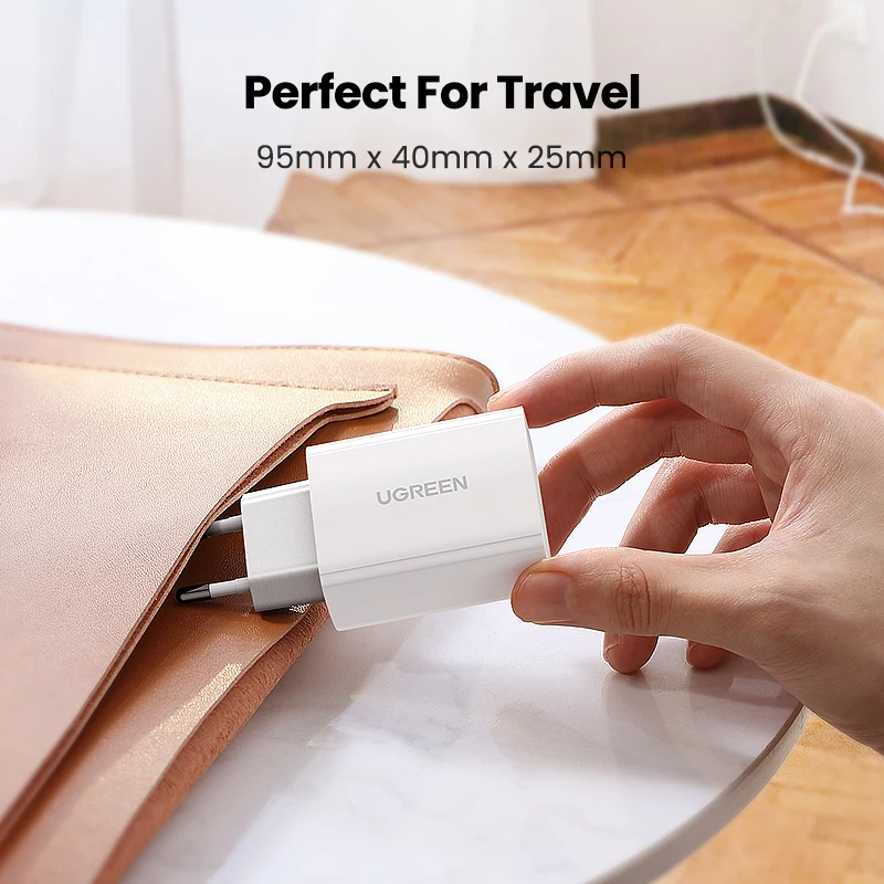 Зарядное устройство Ugreen PD 30 Вт USB Type C быстрое зарядное для iPhone 12 X Xs 8 Macbook Phone QC3.0 Quick