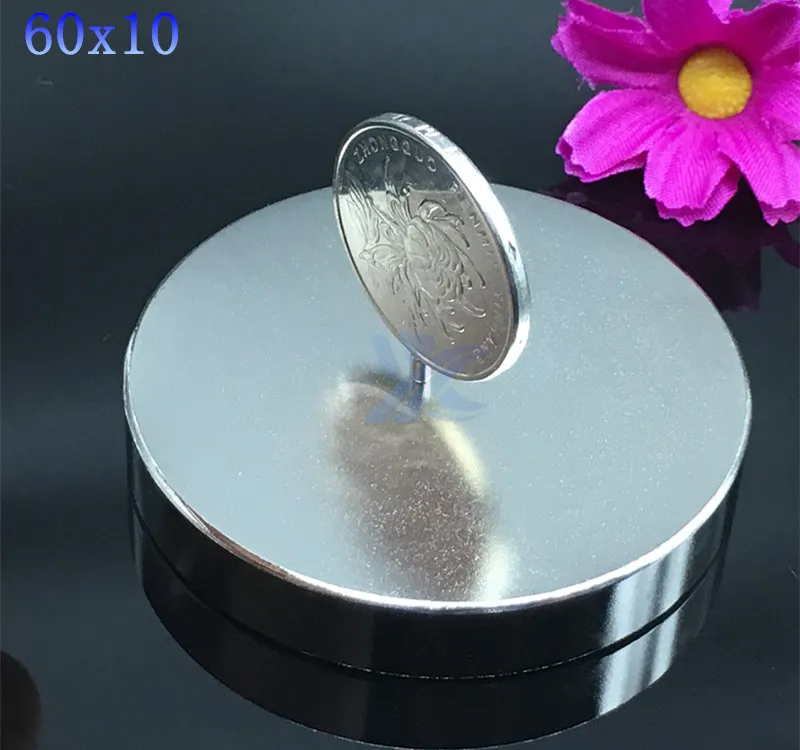

1pc 60*10mm N35 Neodymium magnet 60x10 mm strong Disc Nd-Fe-B Neodymium Magnet Art Craft Connection strong magnet