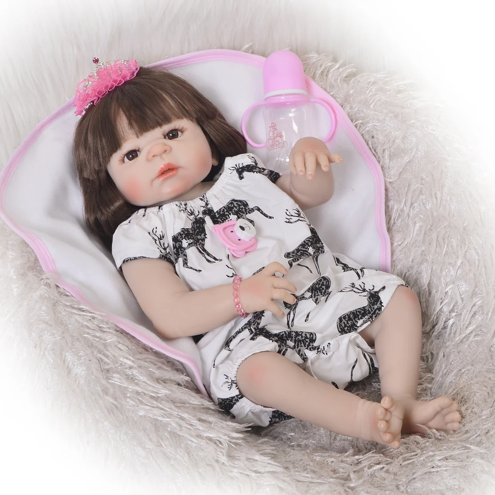 Силиконовая виниловая Кукла Реборн детские игрушки для новорожденных девочек