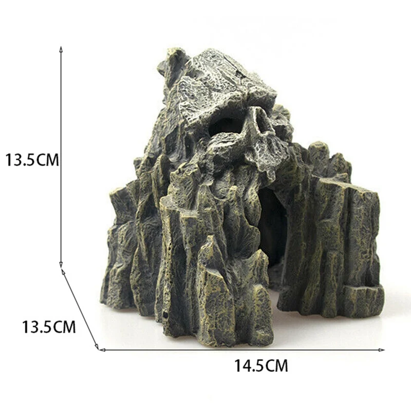 Искусственный аквариум из смолы старинное украшение для замка аквариумная скала