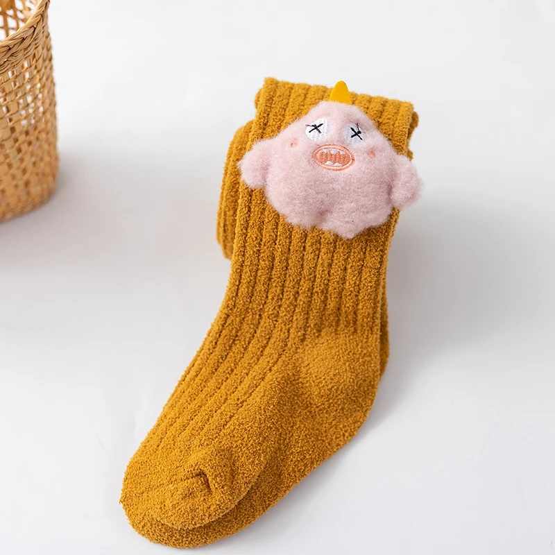 Мягкие теплые колготки для новорожденных девочек осень зима новые детские