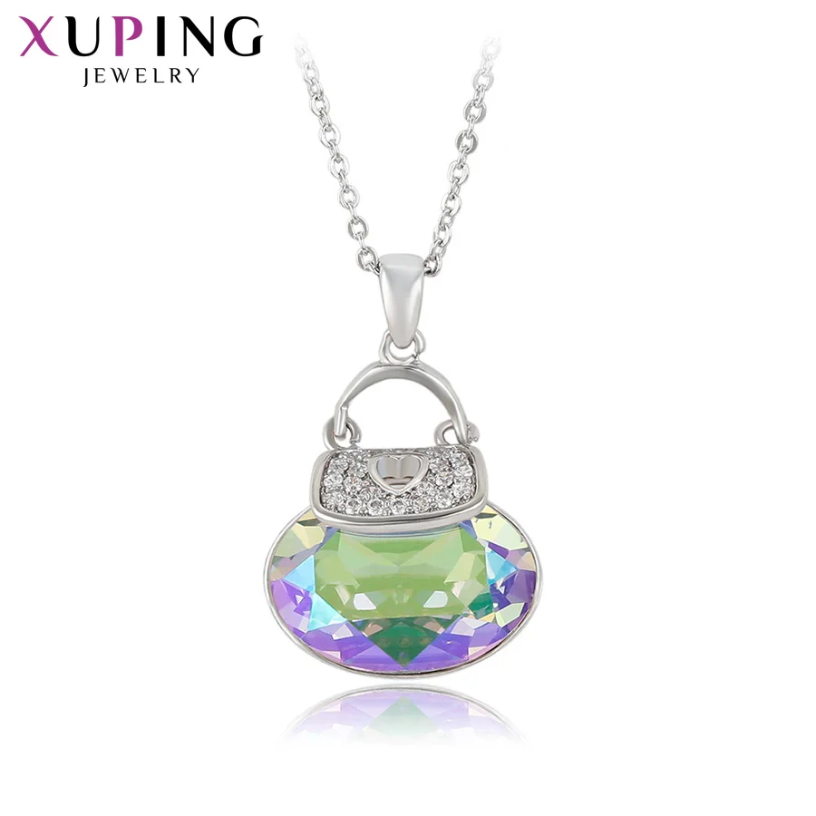 

Xuping Pendant Necklace Vintage Crystals Jewelry Romatic Party Fashion Prime Gifts for Women 40584