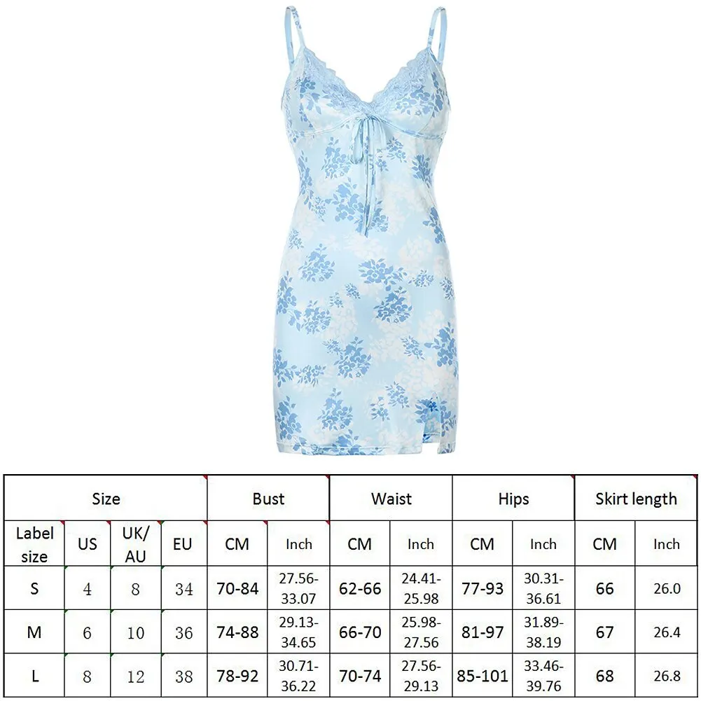 

Lace Hem Sexy Mini Dress Women Y2k Aesthetic Sleeveless Split Summer Dress Backless Spaghetti Strap Short Bodycon Dresses Beach