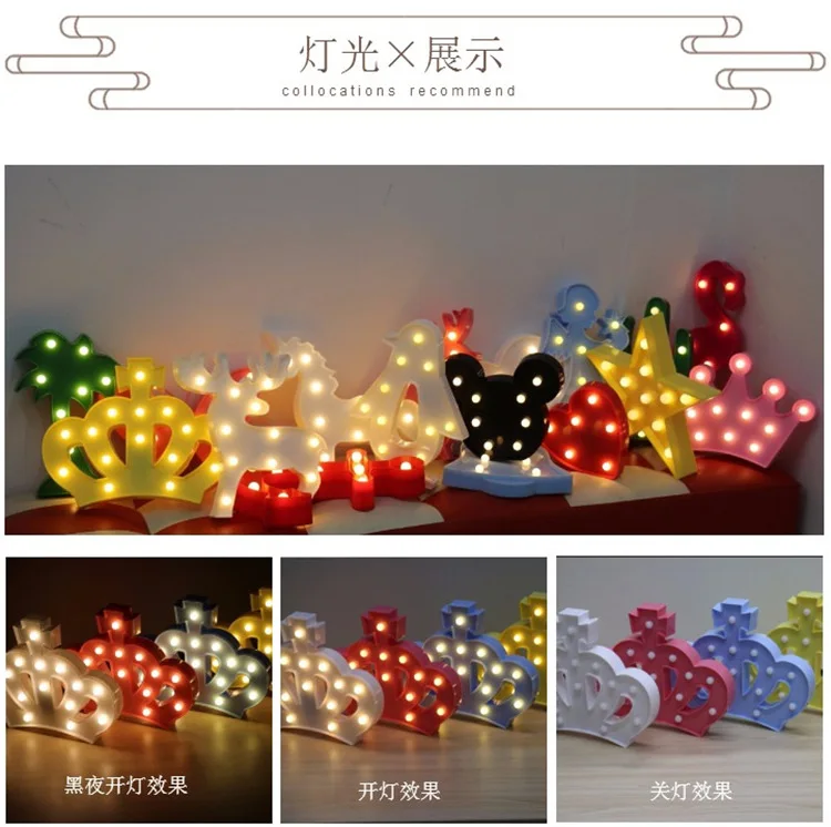 Мультяшные ночники Единорог/Фламинго/Кактус/ананас/Облако/звезда/ракушка/Сердце