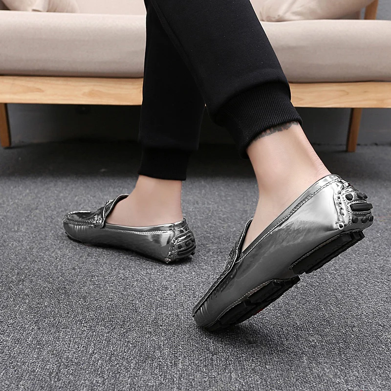 Мужские дизайнерские туфли без шнуровки Мягкие Мокасины с бахромой повседневная