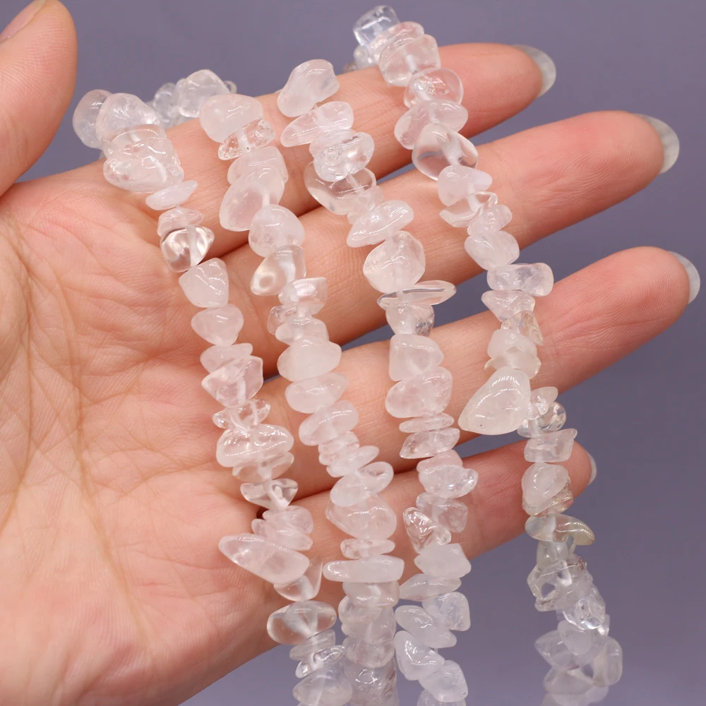 

Best Selling Natural Semi-precious Stones, White Crystal, Stone Bead Making DIY Exquisite Handicrafts Size 5-8mm Length 40 Cm