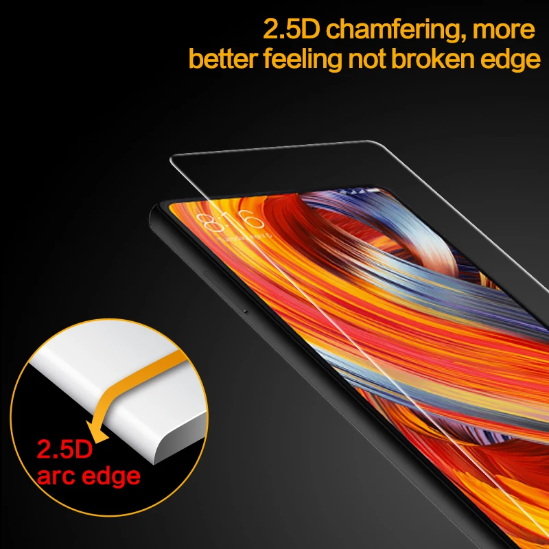 Закаленное стекло SmartDevil 2.5D cuverd 9H для xiaomi Mix2 мобильный телефон защитная пленка