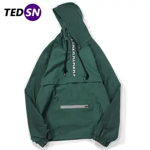 Куртка мужская Весенняя ветровка с капюшоном в стиле хип-хоп, для активного отдыха, YE12