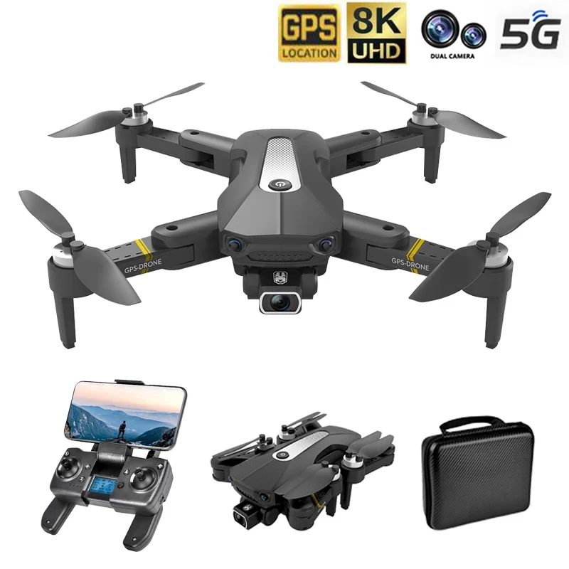 

New K80 PRO GPS Drone 8K EIS Dual Camera WIFI FPV Brushless Motor Foldable Quadcopter Long Flight Optical Flow RC Helicopter