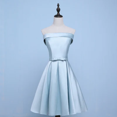 Vestido Azul Marino свадебное платье Элегантное голубое для подружки невесты сестры А