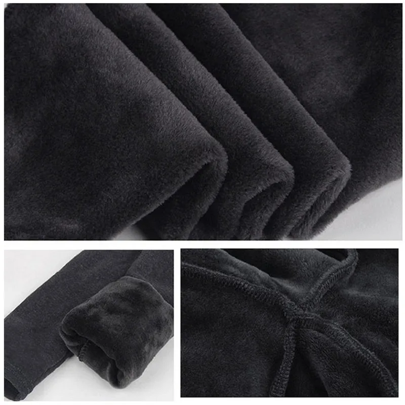 Женские леггинсы с высокой талией утепленные флисовые большого размера плюс