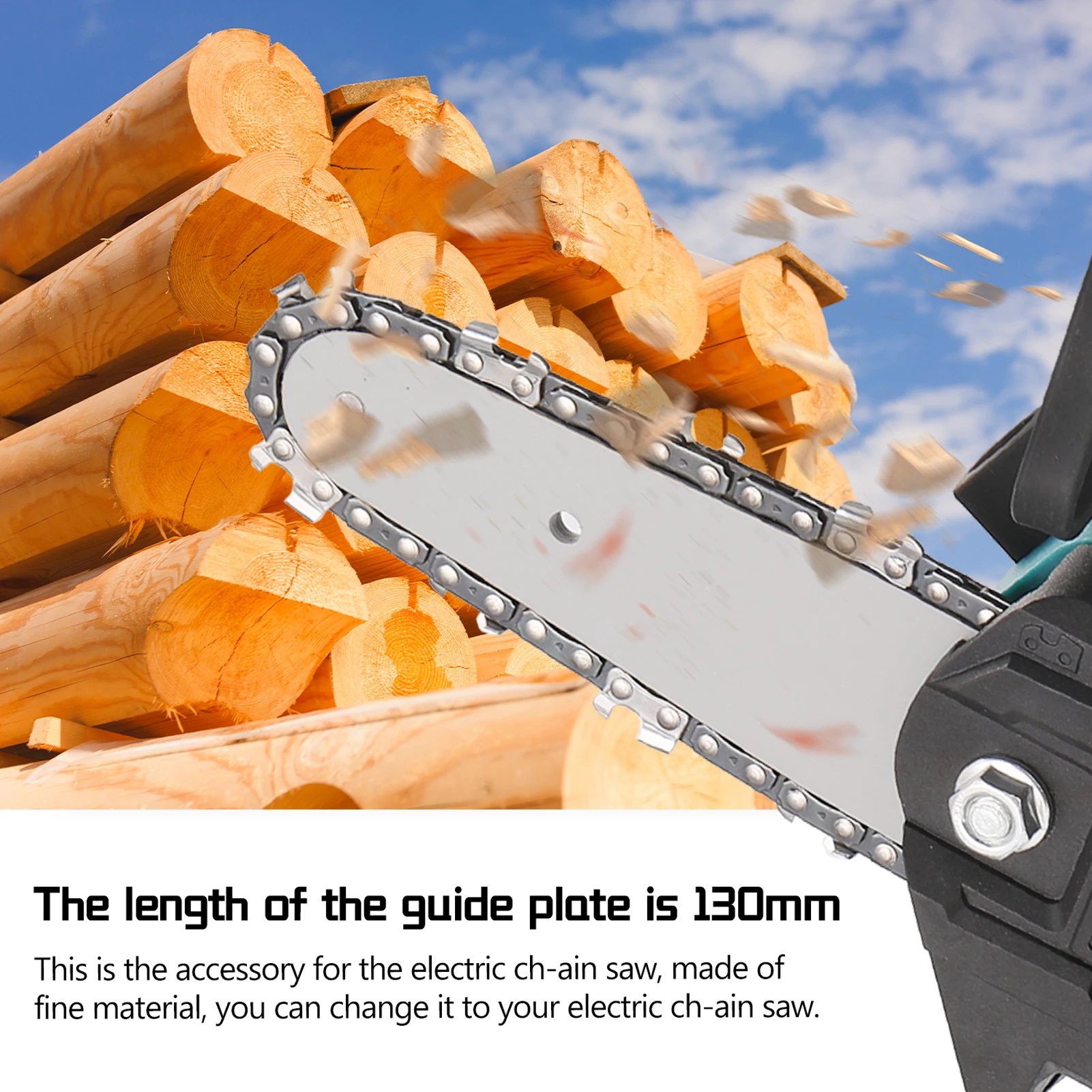 

130mm Guide Plate Electric Chain-Saw Guide Plates Chain-Saw Accessory Metal Accessories Chain Saw Guide Plate