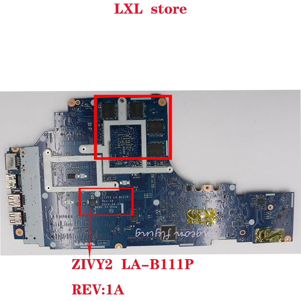 ZIVY2 LA B111P для lenovo Y50 70 материнская плата ноутбука 80DT 80EJ CPU:I7 4720HQ GTX960 4 Гб DDR3LL FRU 5B20H29178