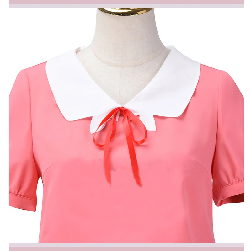 

Mizuhara Chizuru Cosplay Costume Rent A Girlfriend Ichinose Chizuru Costume Girl's Short Sleeve Top + Short Skirt Suit
