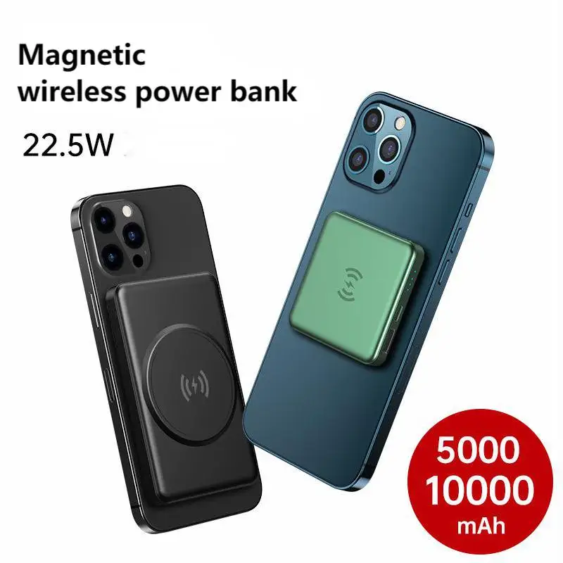 

15W Magnetic Wireless Power Bank For Magsafe iPhone 12 Pro Max 12 Mini Portable Mobile Phone Charger 5000mAh Magsafing PowerBank