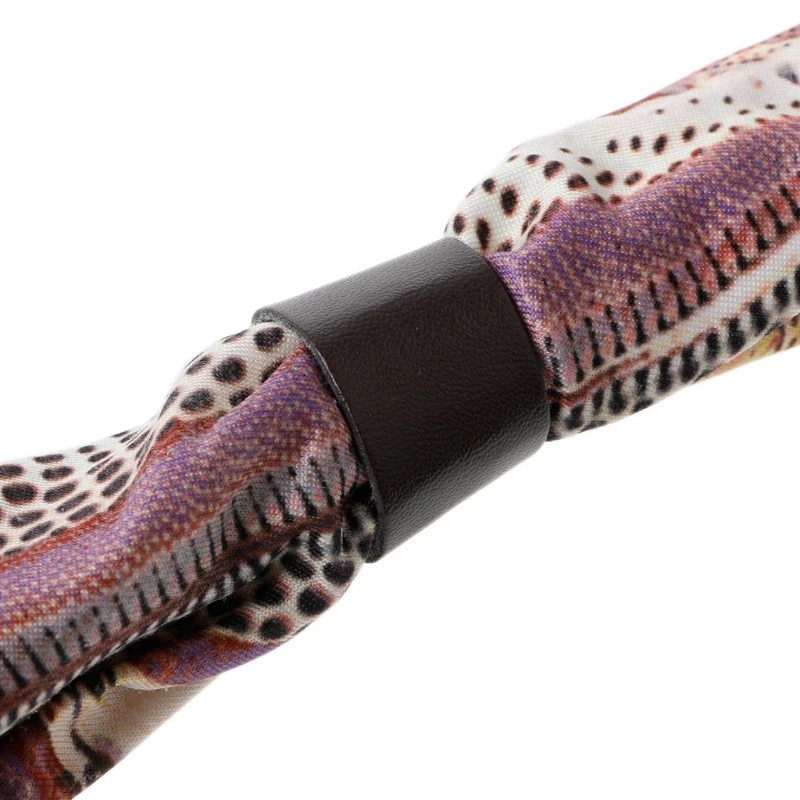 10 шт. элегантный шарф из кожи с пряжкой Шелковый держатель для колец | Дом и сад