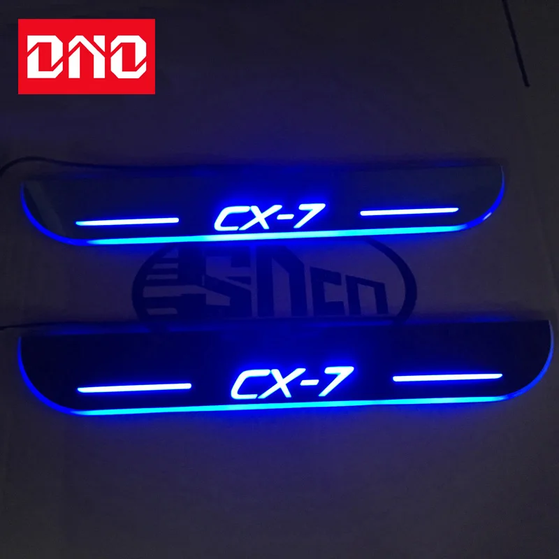

DNO Pedal LED Car Light Door Sill Scuff Plate Pathway Dynamic Streamer Welcome Lamp For Mazda CX-7 CX7 2015 2016 2017 2018