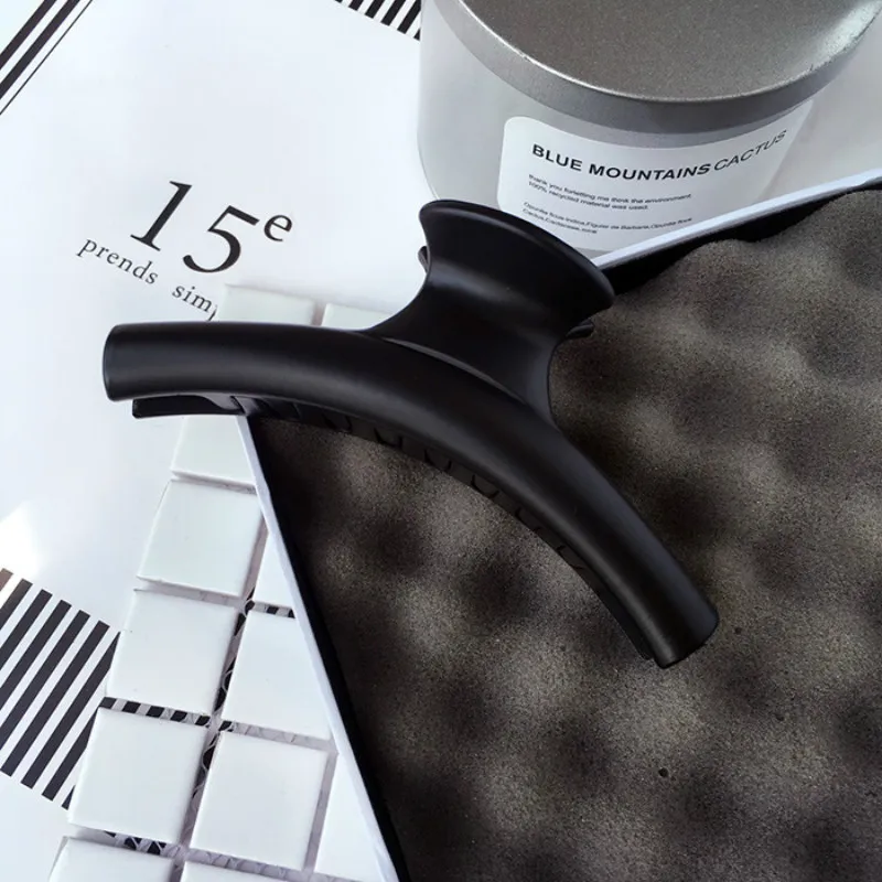 

New Style Large Size Solid Color Dull Polish Acrylic Grip Korean Style Barrettes Grip Accessories wedding hair accessories