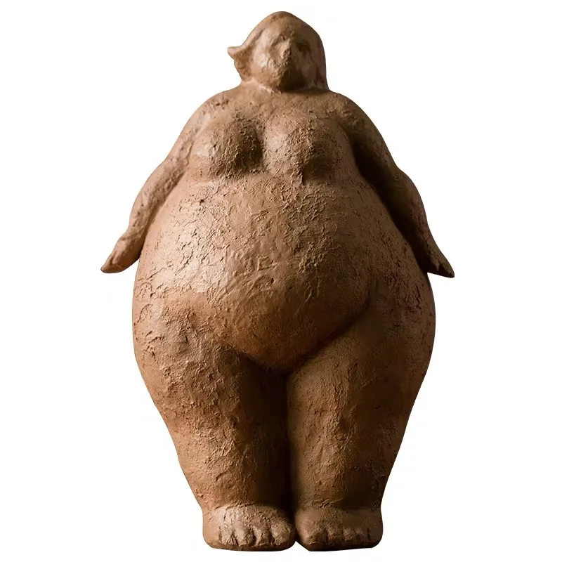 

[MGT]Modern Light Luxury Fat Woman Character Statue Decoration Crafts Nordic Creative Home Decoration Art Decoration
