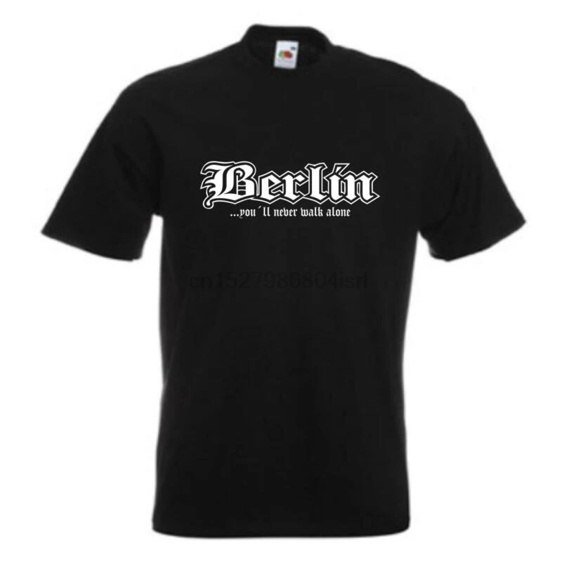 Футболка Берлине никогда не ходить в одиночку Stdteshirt вентилятор S 12XL (SFU01