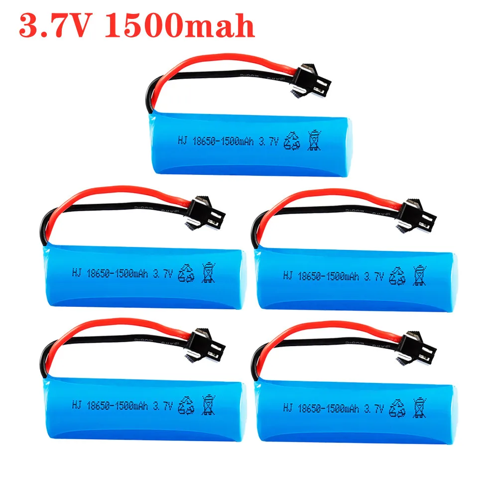 Литий-ионный аккумулятор 3,7 в 1500 мАч 18650 для радиоуправляемого автомобиля Q70 Q85, вертолета, самолета, автомобиля, лодки, пистолета, игрушек, батареи со стандартной вилкой