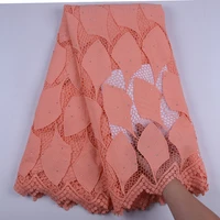 special style guipure cord milk silk lace fabric peach 5 yard water soluble cord milk silk laces with stones for party sew f1725