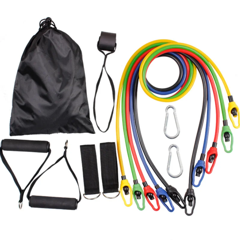 

High Quality Latex Exercise Tubes With Fabric Cover TPE Elastic Ropes Sets Workout Resistance Bands