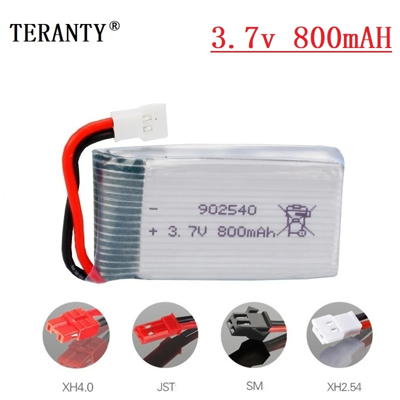 Аккумулятор Lipo 3 7 в 800 мАч 902540 30c для Syma X5 X5c X5sc X5sw X5hw X5uw Cx 30 Tianke M68 запасные части
