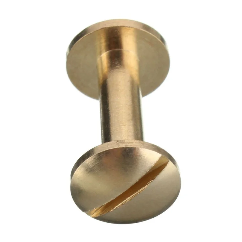 10x Arc твердая латунная Кнопка шпилька винт гвоздь Задняя Кожа заклепки ремень 6