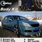 Дефлектор для губ для Opel Vectra A  B  CD, передний спойлер, юбка для TopGear Friends, комплект полос для просмотра в автомобиле