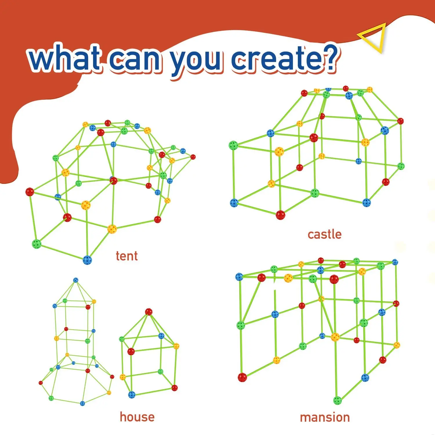 Конструктор форт для мальчиков и девочек креативная игрушка самодельные