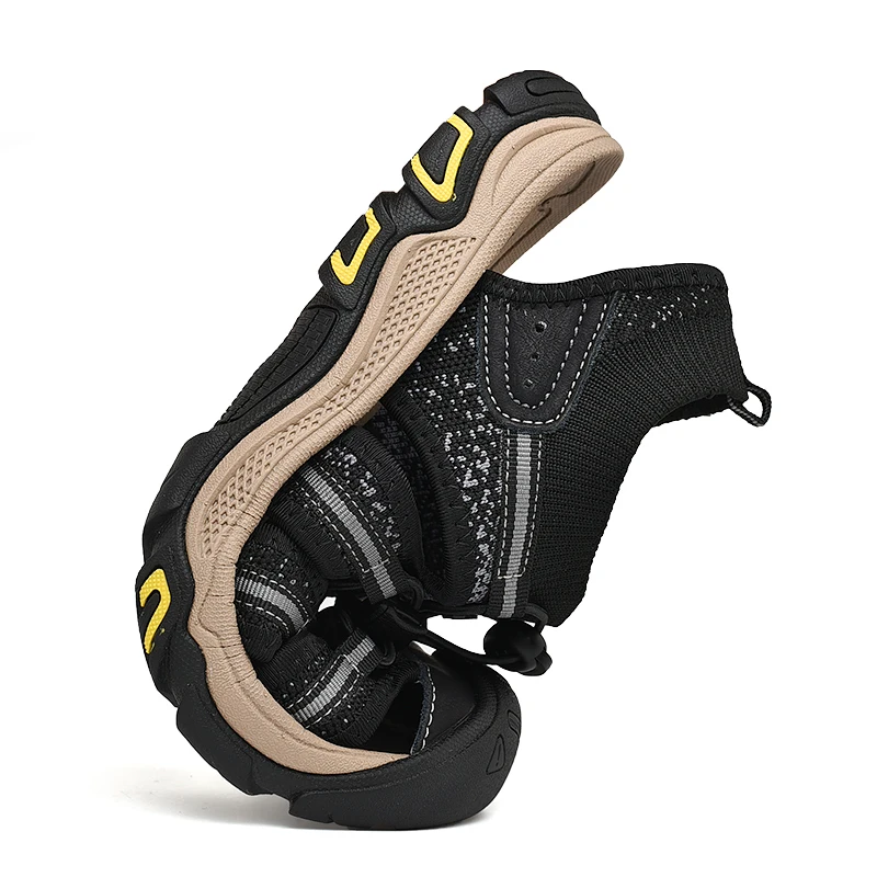 Сандалии мужские пляжные ручной работы дышащие босоножки модная повседневная