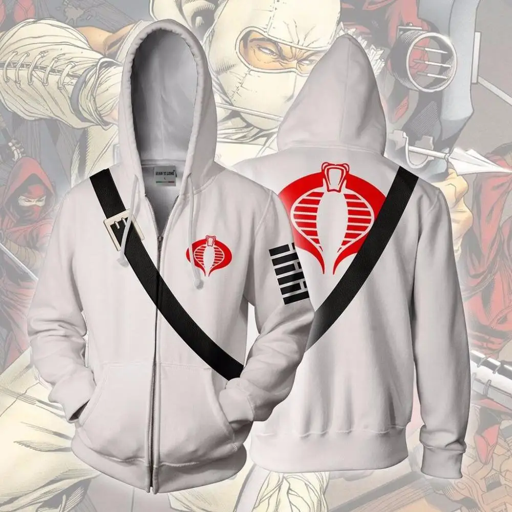 Bianyilong 2018 толстовки пальто костюм Легион одежда Storm Shadow -Gi Joe 3d на молнии топы |