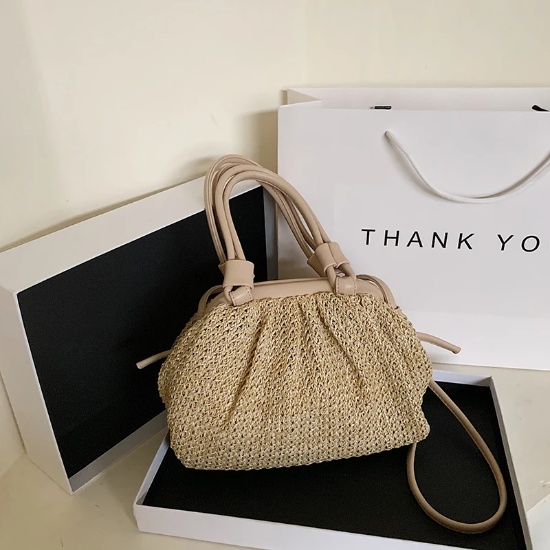 

Fashion Women Handbags 2021 New Summer Straw Crossbody Bags For Women Casual brand Popular Shoulder Bags High quality Totes Bag