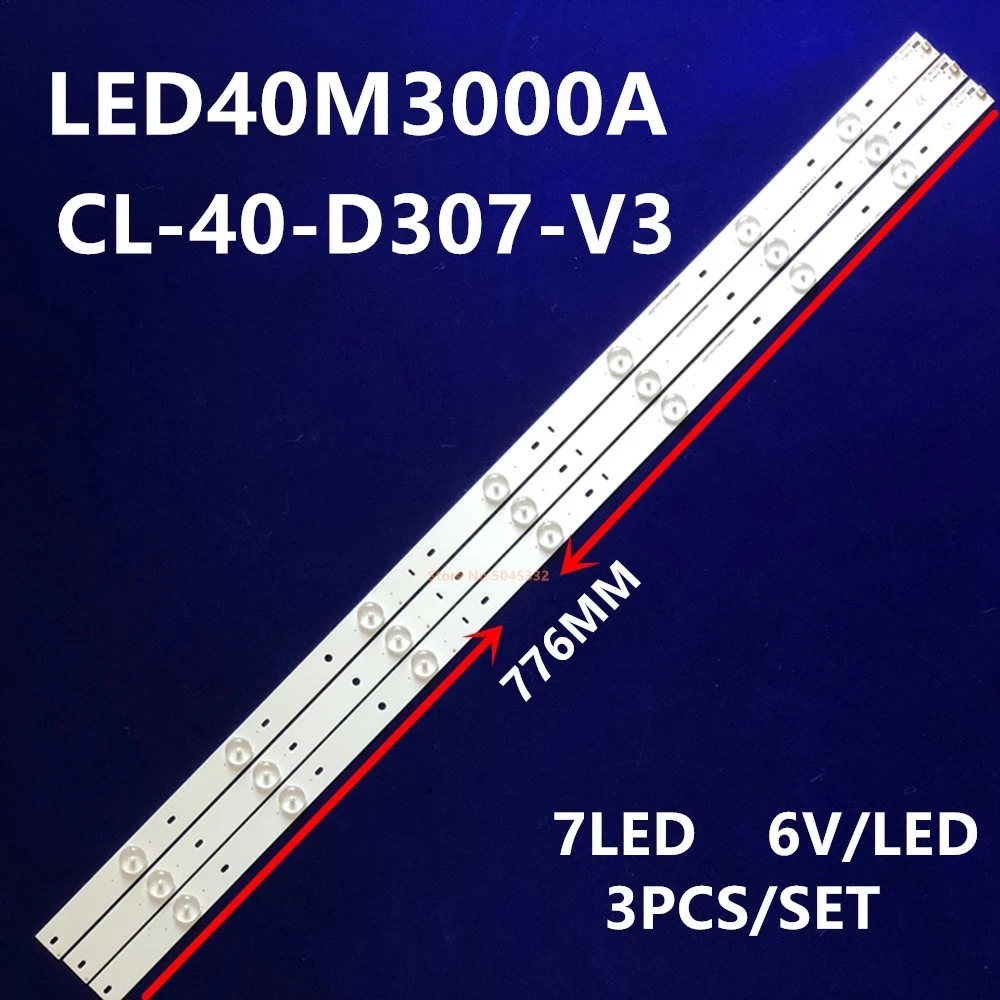 

LED strip CL-40-D307-V3 for Phi lips 40PFT410 40PFG4109/78 40PHG4109/78 40PFL5708 40PFL3188 LED40M3000A LED40R6000 40PFH4109