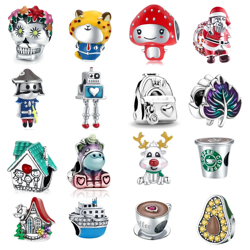 

925 Sterling Silver Childhood Game Machine Camera bag Charms Pendant DIY fine beads Fit Original Pandora Charm Bracelet Jewelry