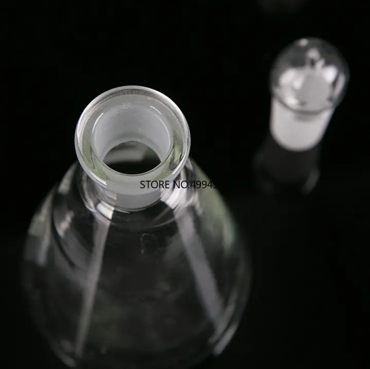 Стеклянная колба erlenmeyer от 50 мл до 1000 коническая с заземляющей пробкой для
