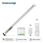 Смарт-Роллер Intellithings Tuya с Wi-Fi, двигатель для глухой лампы 17 мм, 25 мм, со встроенным аккумулятором, Alexa, Google Home, Alice Voice