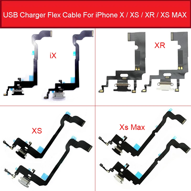 Зарядный USB-порт док-станция гибкий кабель для iPhone Xs Max X XR зарядный док-разъем с