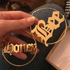 Большие серьги-кольца из нержавеющей стали для женщин, персонализированные ювелирные изделия 70 мм, розовое золото, Старое Английское имя, серьги Brinco