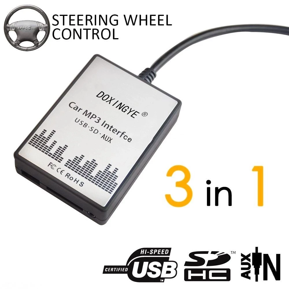 DOXINGYE USB SD AUX Автомобильный MP3 плеер Музыкальный радиоприемник адаптер для замены CD