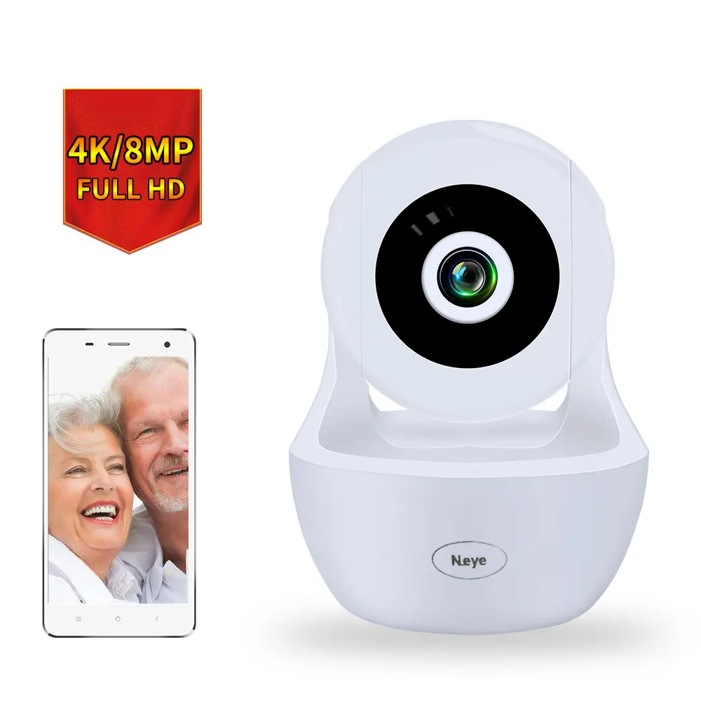 N_eye 8MP 4K Беспроводная ip камера панорамирование/наклон 2MP купольная внутренняя