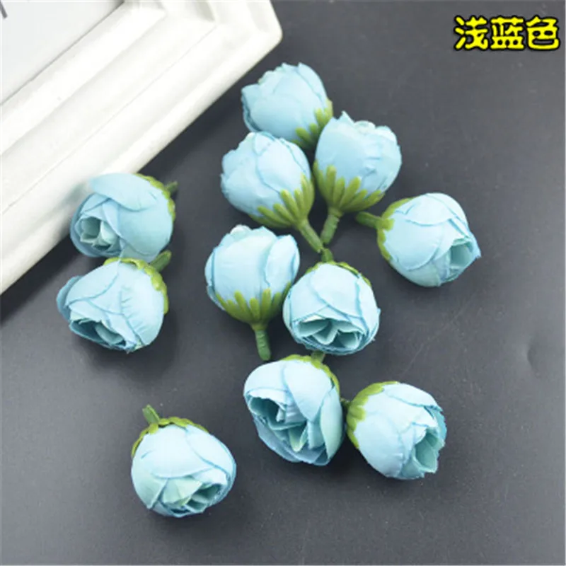 Искусственные цветы &quotсделай сам&quot 2 см маленькая чайная роза Аксессуары